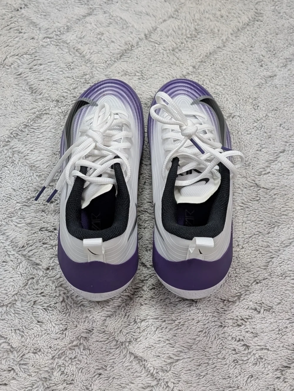 Nike Vapor Speed 3 TB White Court Purple Football Cleats Mens Size 8 HM8849-101